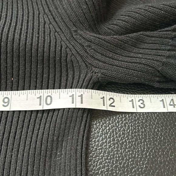 Anthropologie Maeve Off The Shoulder Bell Sleeve Sweater Black Sz S - Picture 11 of 13